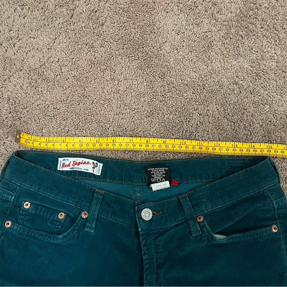 Red Engine green corduroys size 30 cropped bootcut - Picture 10 of 10